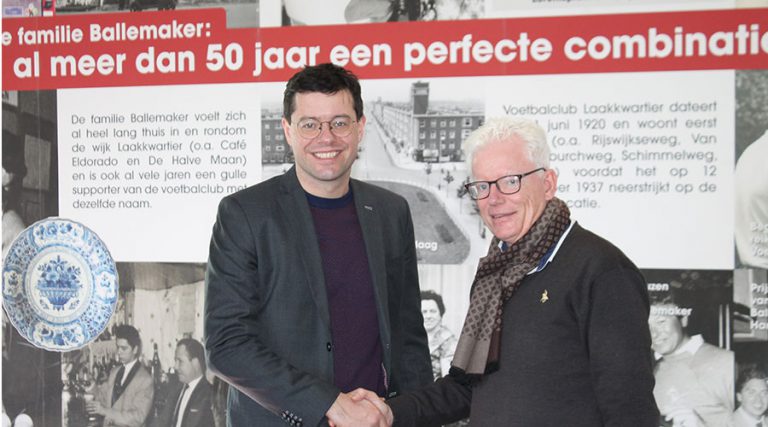 Voormalig wethouder Kartsen Klein in het Buurthuis van de Toekomst in Laakkwartier